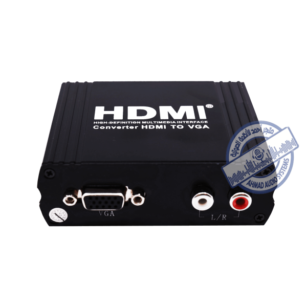 EXPANSION HDMI TO VGA CONVERTER  محول من في جي اي إلى اتش دي مناسب لتحويل اشارة الكمبيوتر إلى البروجكتر مثلاً 